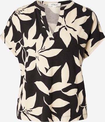s.Oliver Blouse in Black: front