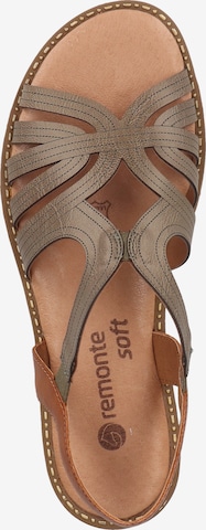 REMONTE Strap Sandals in Green