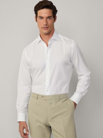 Hackett London Slim Fit Hemd 'Magic' in Weiß: Vorderseite