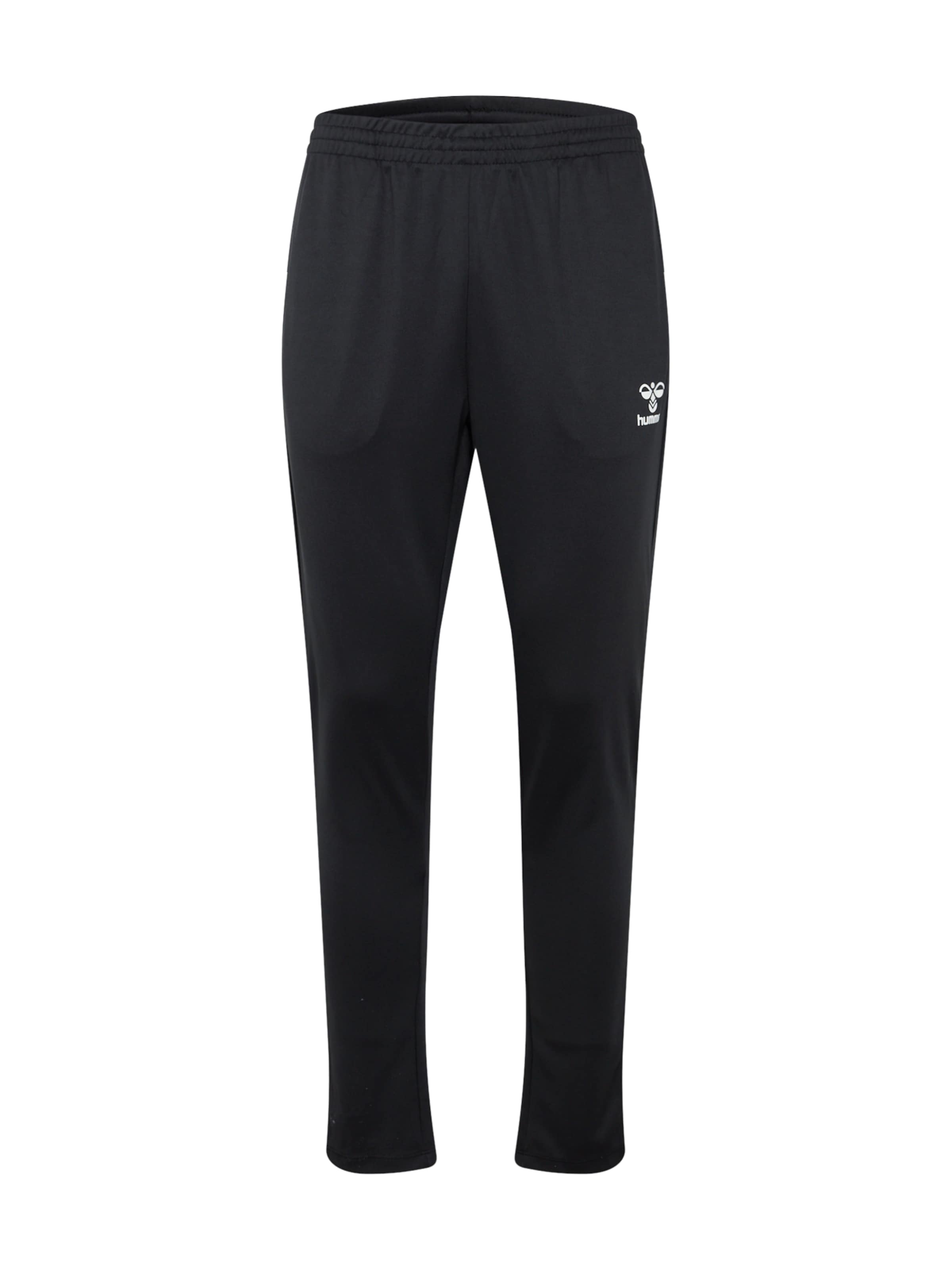 Hummel Skinny Παντελόνι φόρμας 'Essential' σε μαύρο: μπροστά