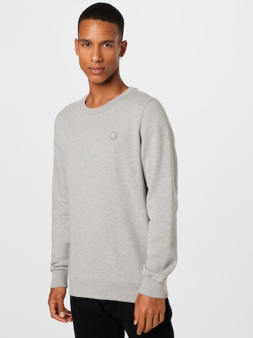 KnowledgeCotton Apparel Sweatshirt in Grey: front