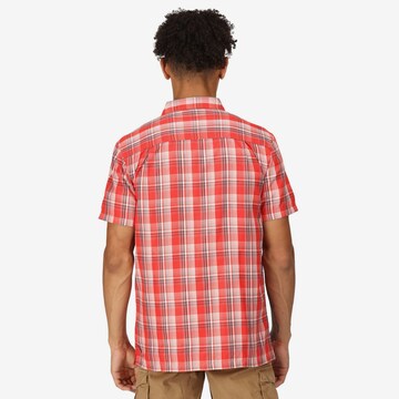 REGATTA Regular fit Athletic Button Up Shirt 'Mindano VII' in Red