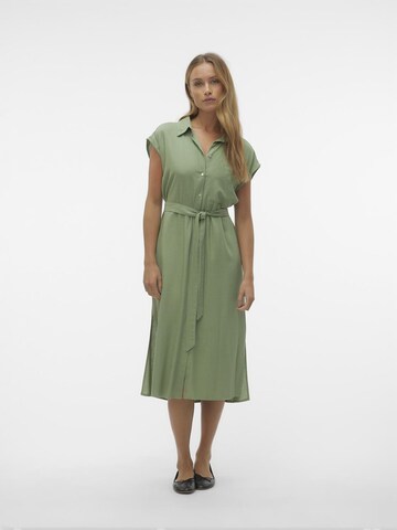 VERO MODA Shirt dress 'MY MILO' in Green