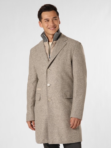 BOSS Between-Seasons Coat 'Hyde' in Brown: front