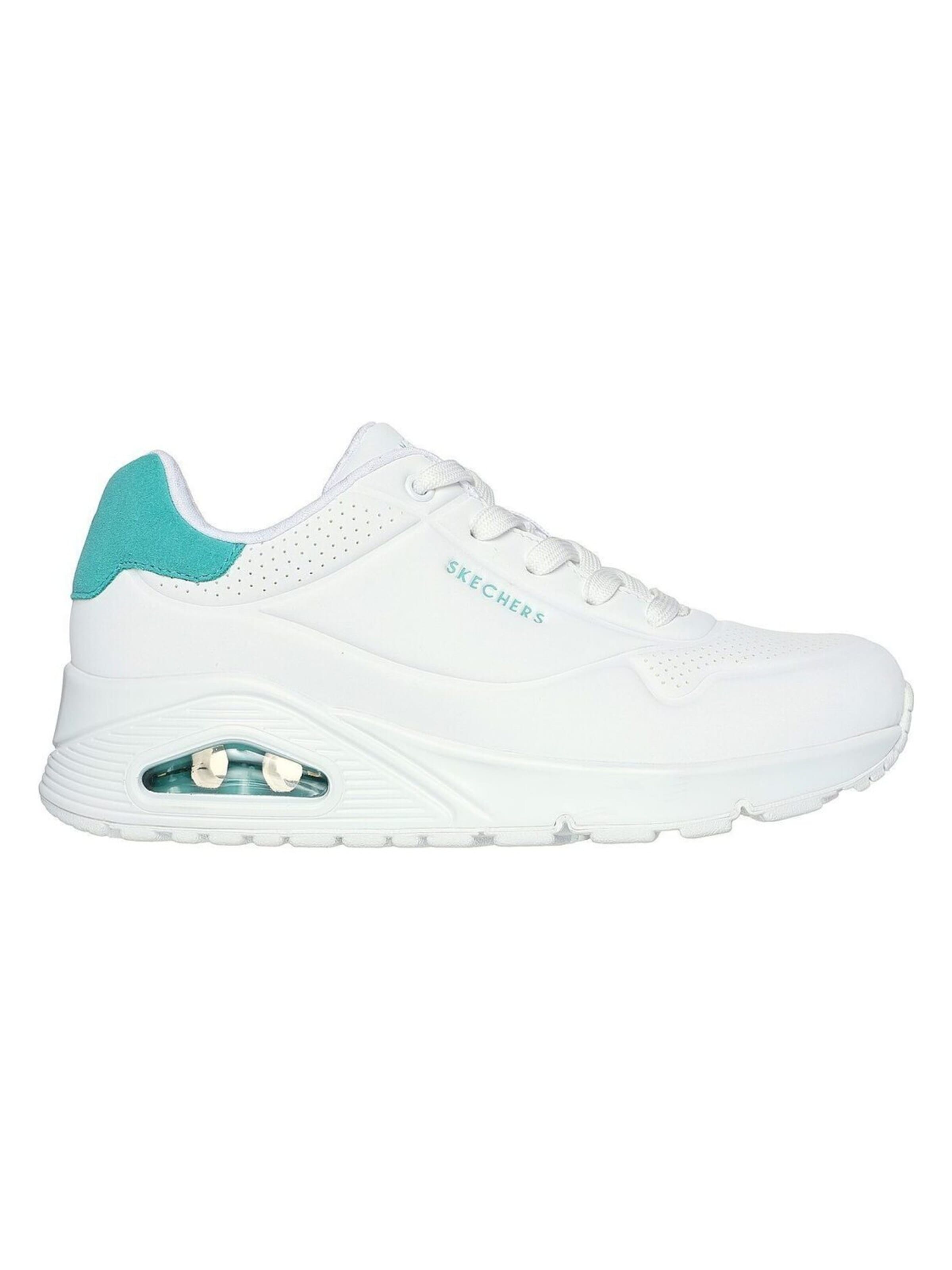 SKECHERS Sneaker low 'Skechers Uno - Pop Back'‌‌‌‌‌‌ in Weiß