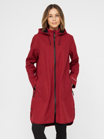 Manteau fonctionnel 'RAIN' ILSE JACOBSEN en rouge : devant
