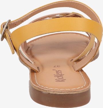 Kickers Strap Sandals in Yellow