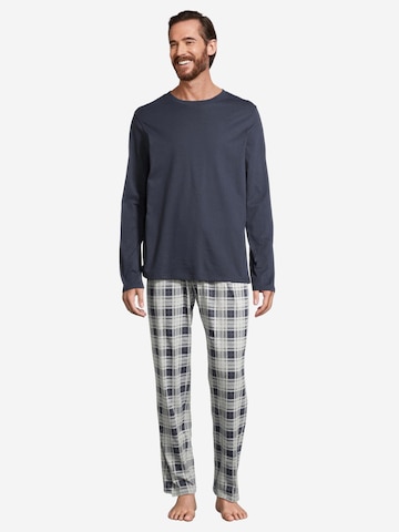 SCHIESSER Pajamas long 'Night & Home' in Grey
