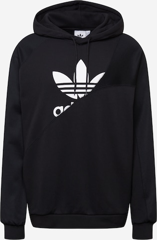 ADIDAS ORIGINALSSweater majica 'Adicolor French Terry Interlock' - crna boja: prednji dio