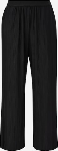 TRIANGLE Wide leg Pants in Black: front