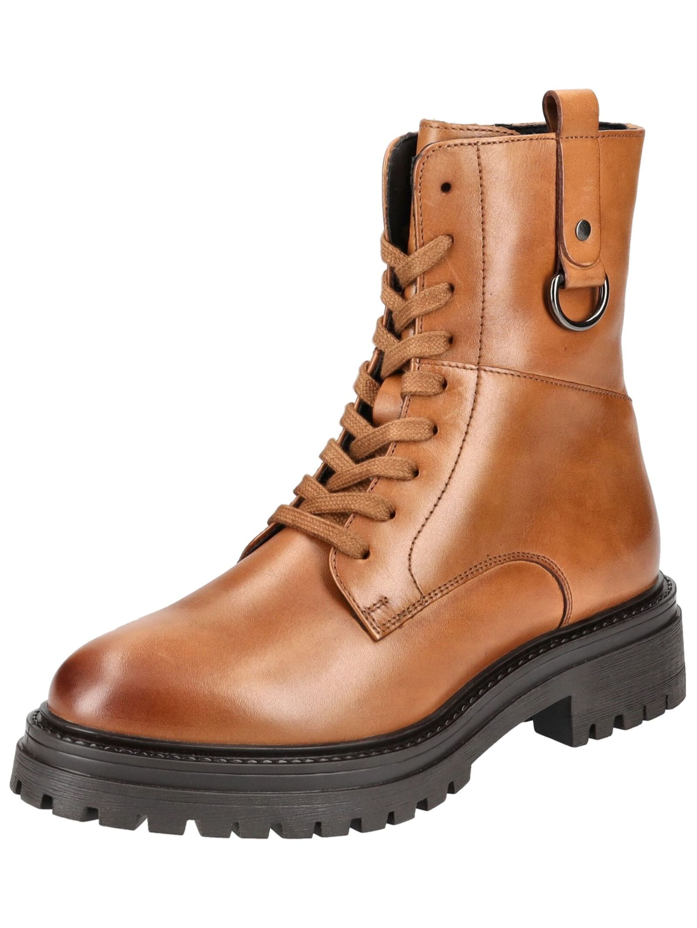 GEOX Schnürstiefelette in Braun: Vorderseite