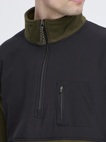 Pull-over ' BHMARIO halfzipp ' BLEND en vert
