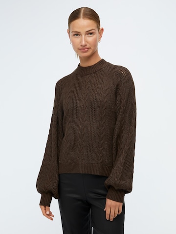 OBJECT Sweater 'ELENA' in Brown: front