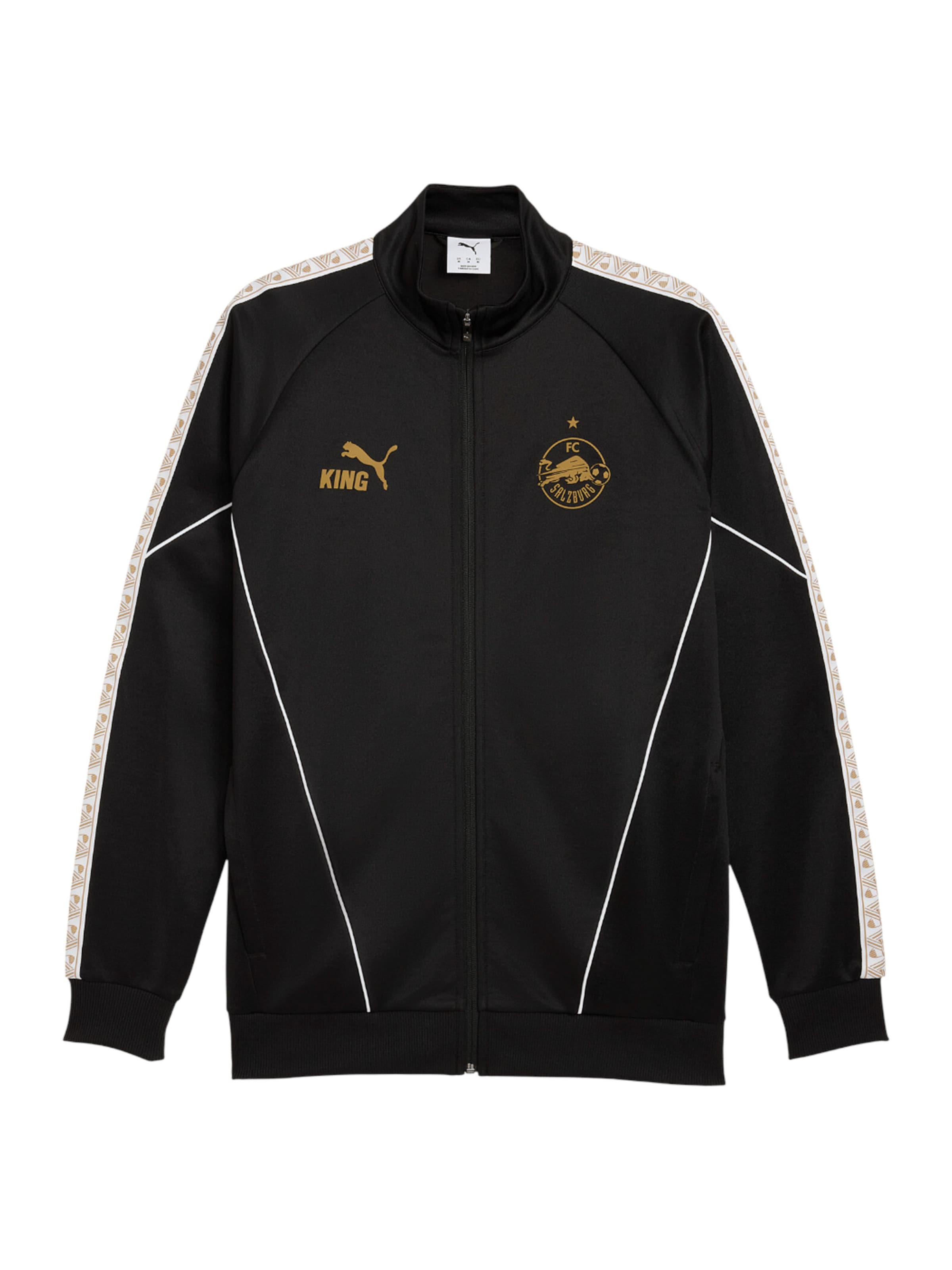 PUMA Sports jacket 'Red Bull Salzburg King Anthem' in Black: front