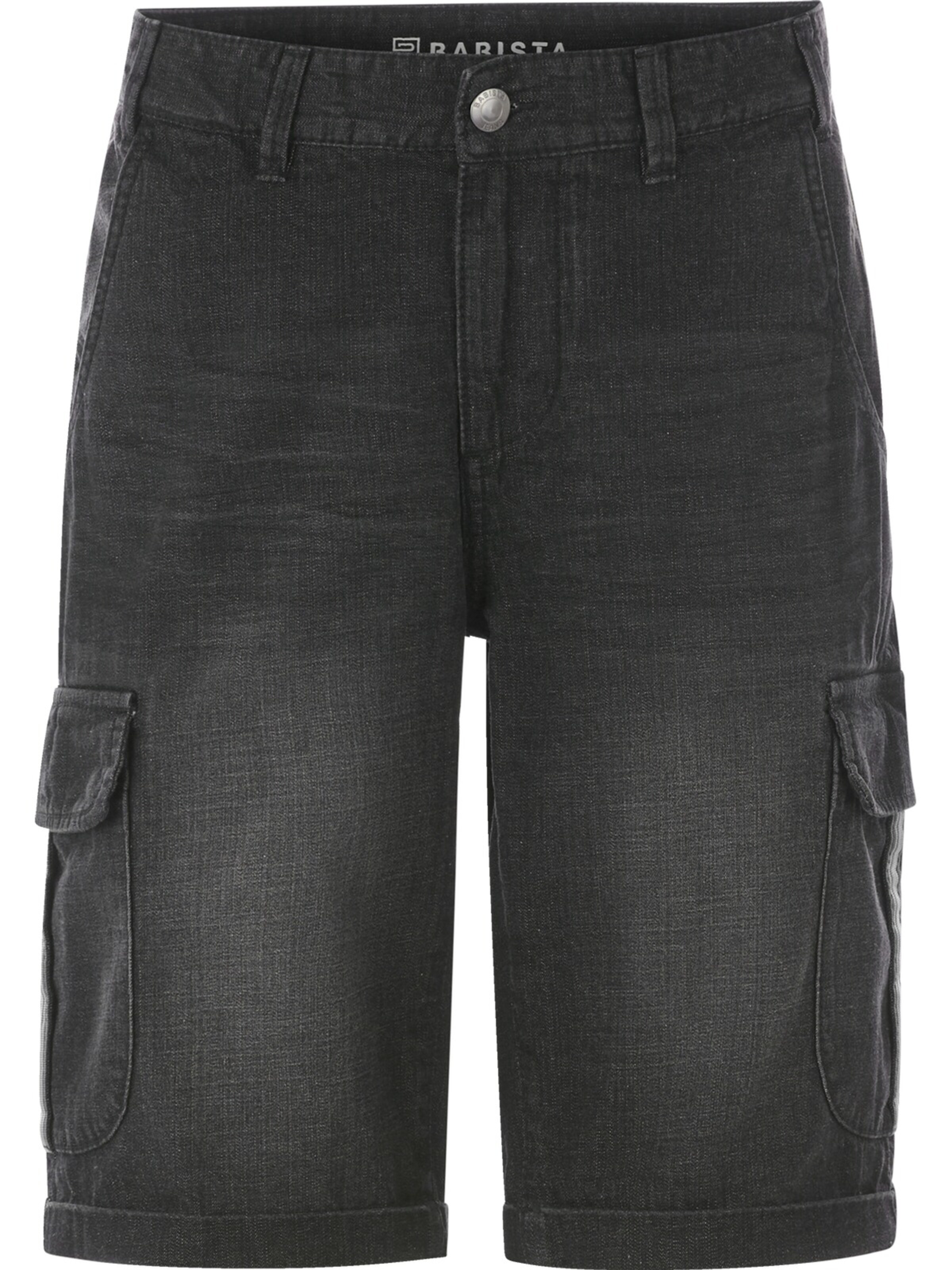 BABISTA Regular Cargojeans 'Quiretta' in Schwarz: Vorderseite