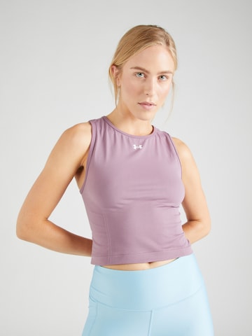 Haut de sport UNDER ARMOUR en violet : devant