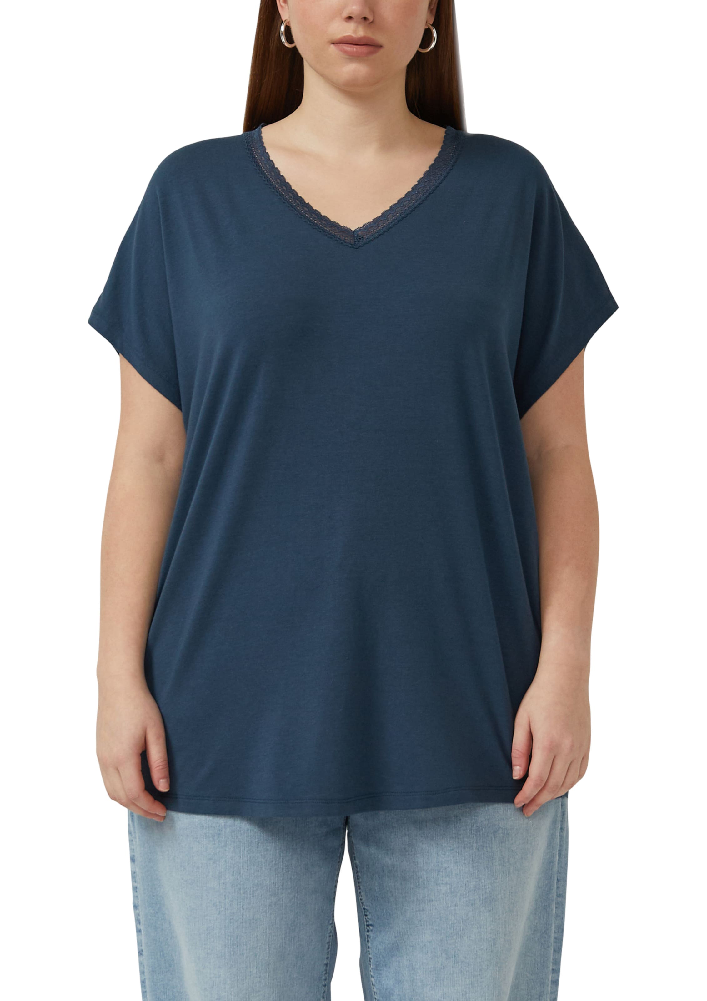 Sweat-shirt QS en bleu