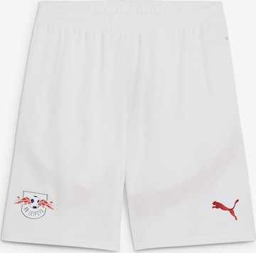 PUMA Workout Pants 'RB Leipzig' in White: front