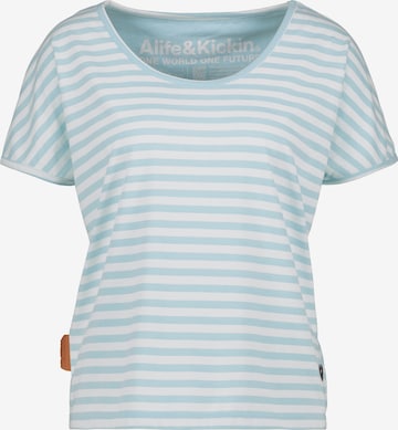 Alife and Kickin T-Shirt 'ClaudiAK' in Blau: Vorderseite