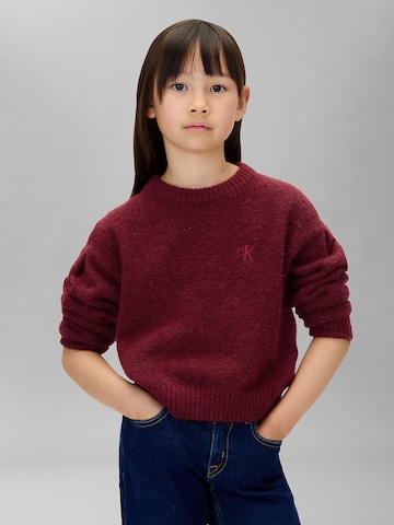 Calvin Klein Jeans Sweater in Red: front