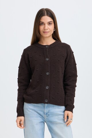 Pulz Cardigan 'DAGMAR ' i brun: forside