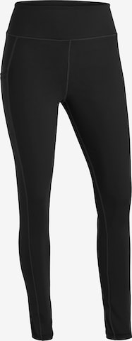 Maier Sports Workout Pants in Black: front