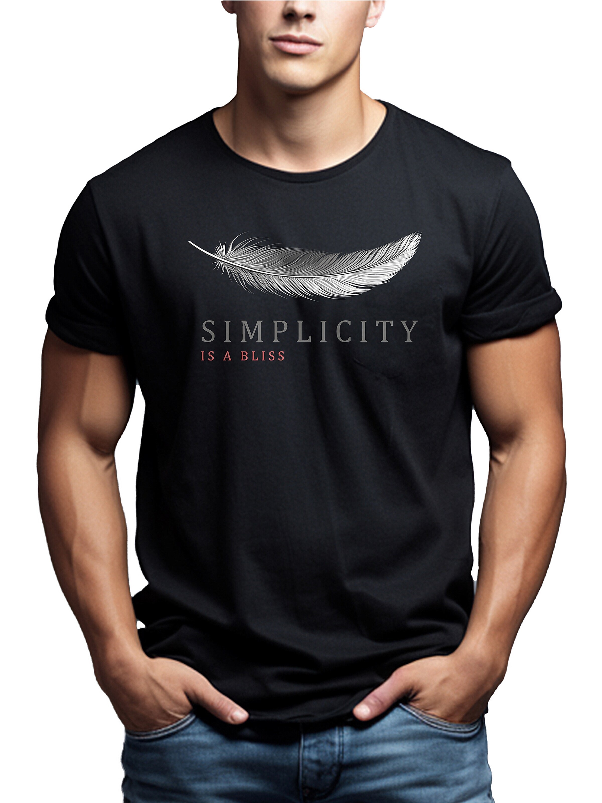 MAKAYA Shirt 'Feder' in Black