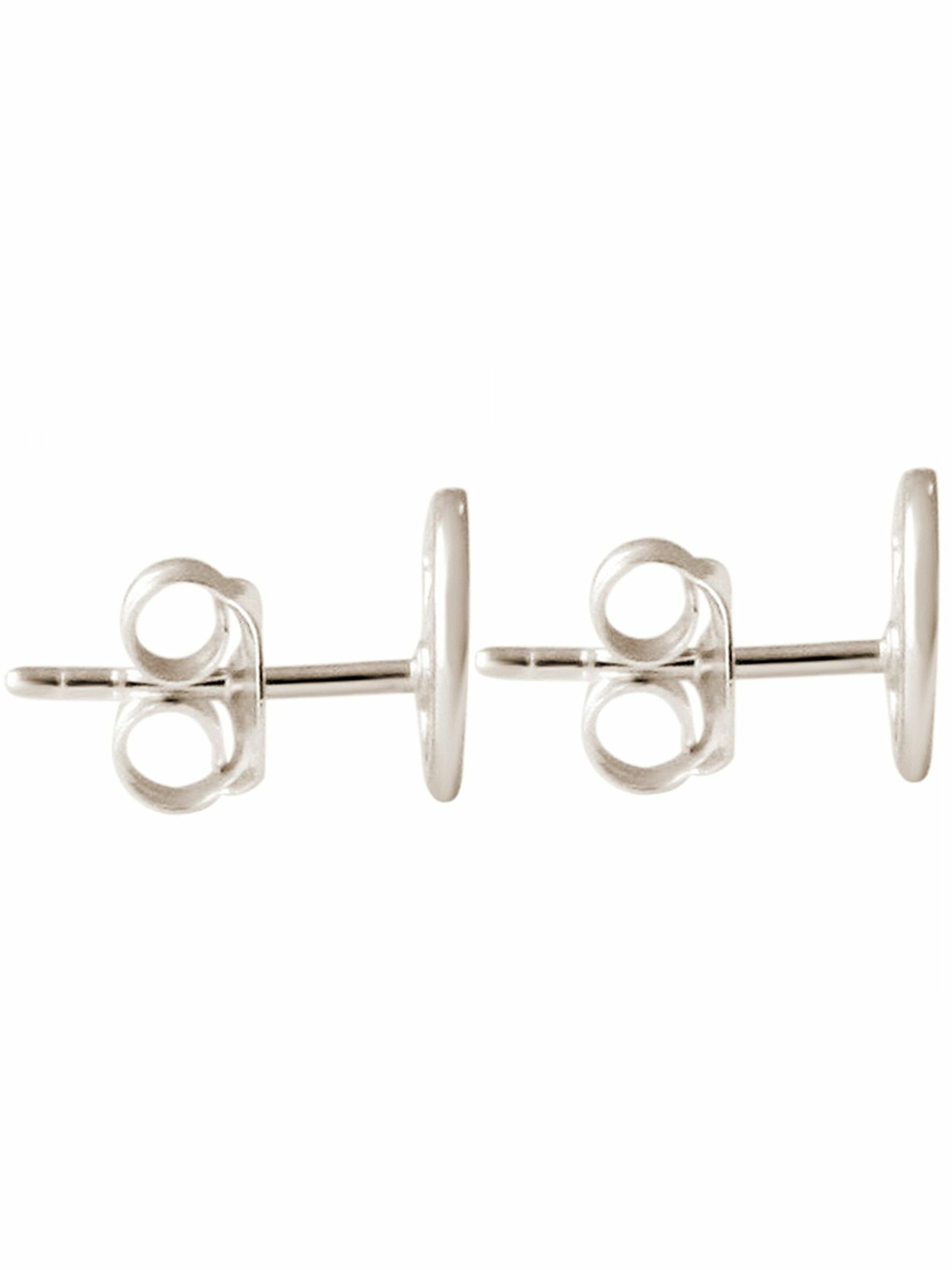 Gemshine Earrings 'WELLE' in Silver