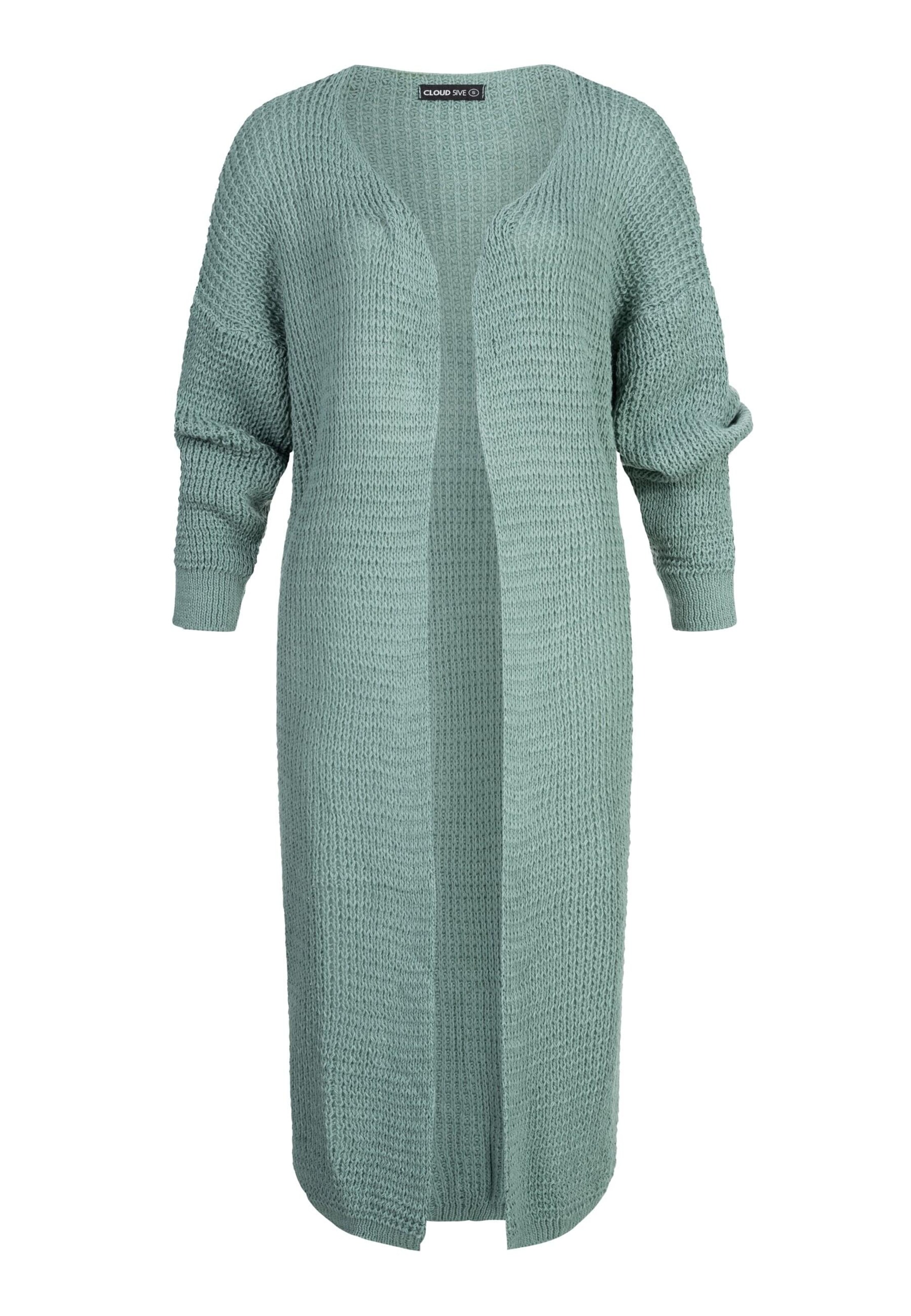 Cloud5ive Strickjacke in Grün: Vorderseite