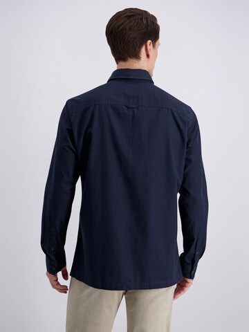 PIERRE CARDIN Regular fit Button Up Shirt in Blue