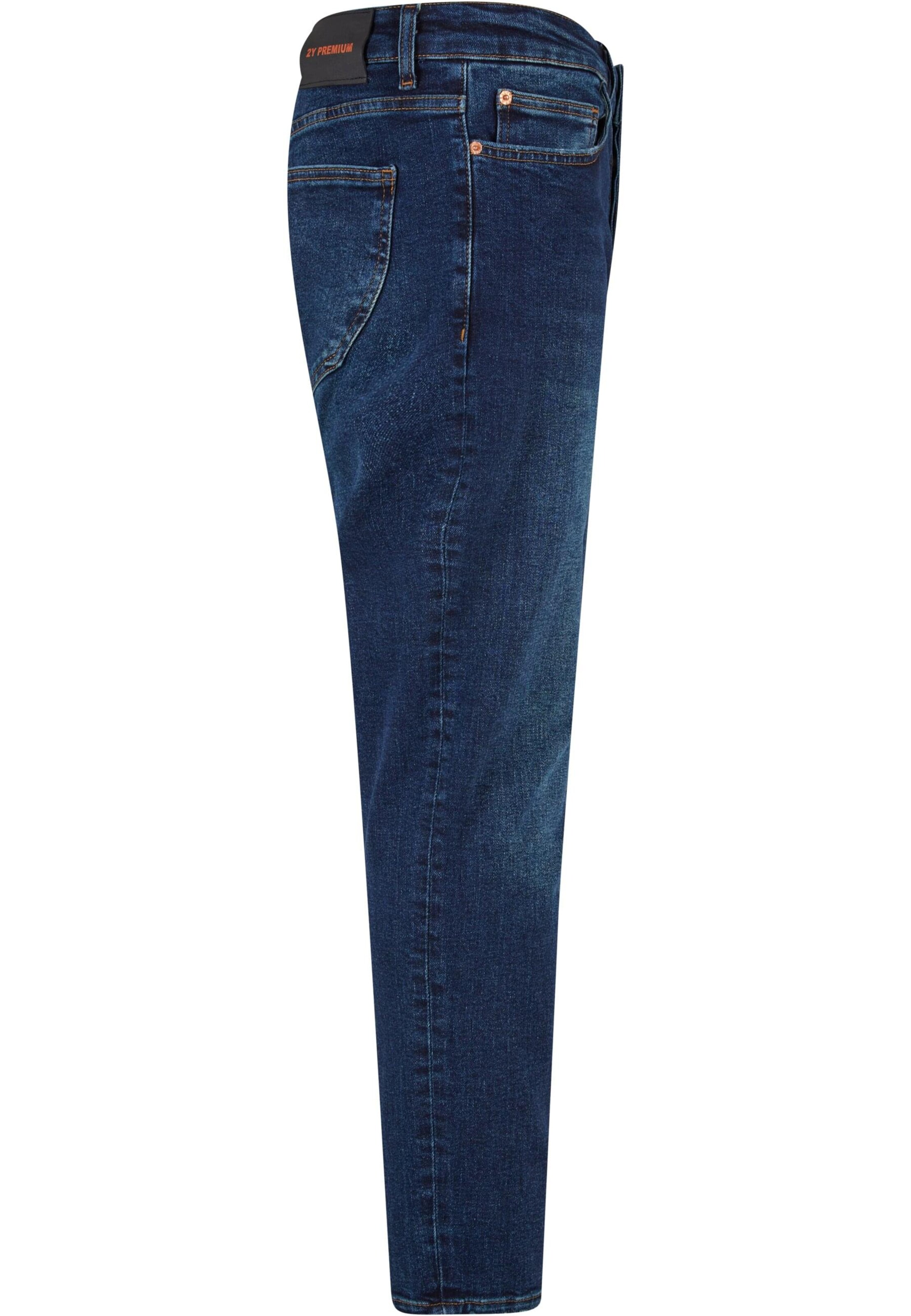 2Y Premium Regular Jeans in Blau