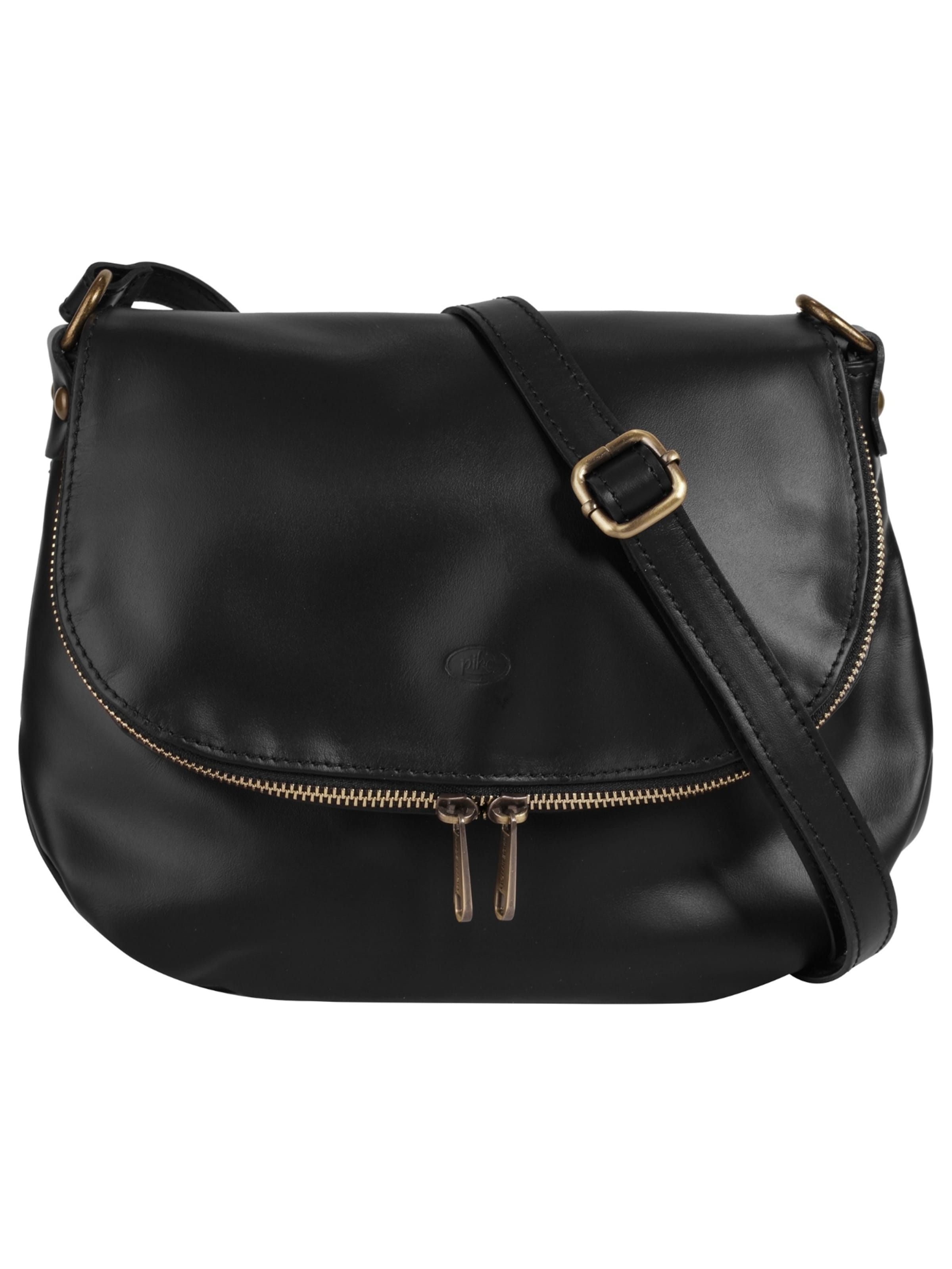 piké Crossbody Bag in Black: front
