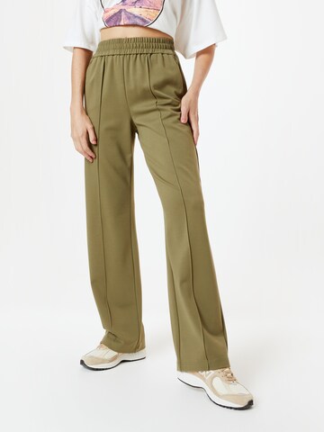 ONLY Wide leg Broek 'SUKI' in Groen: voorkant