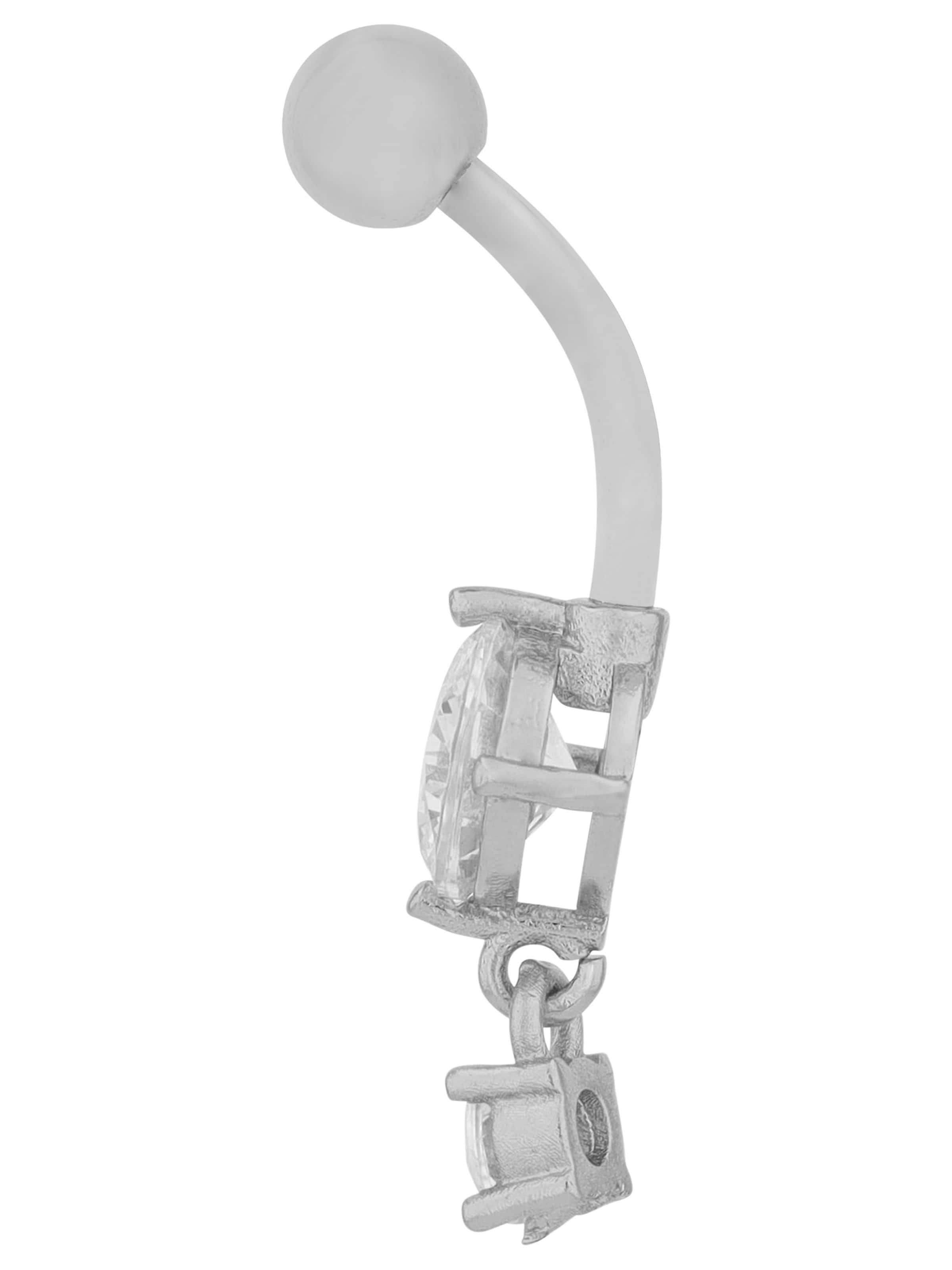 Akzent Piercings 'Zirkonia' in Silver