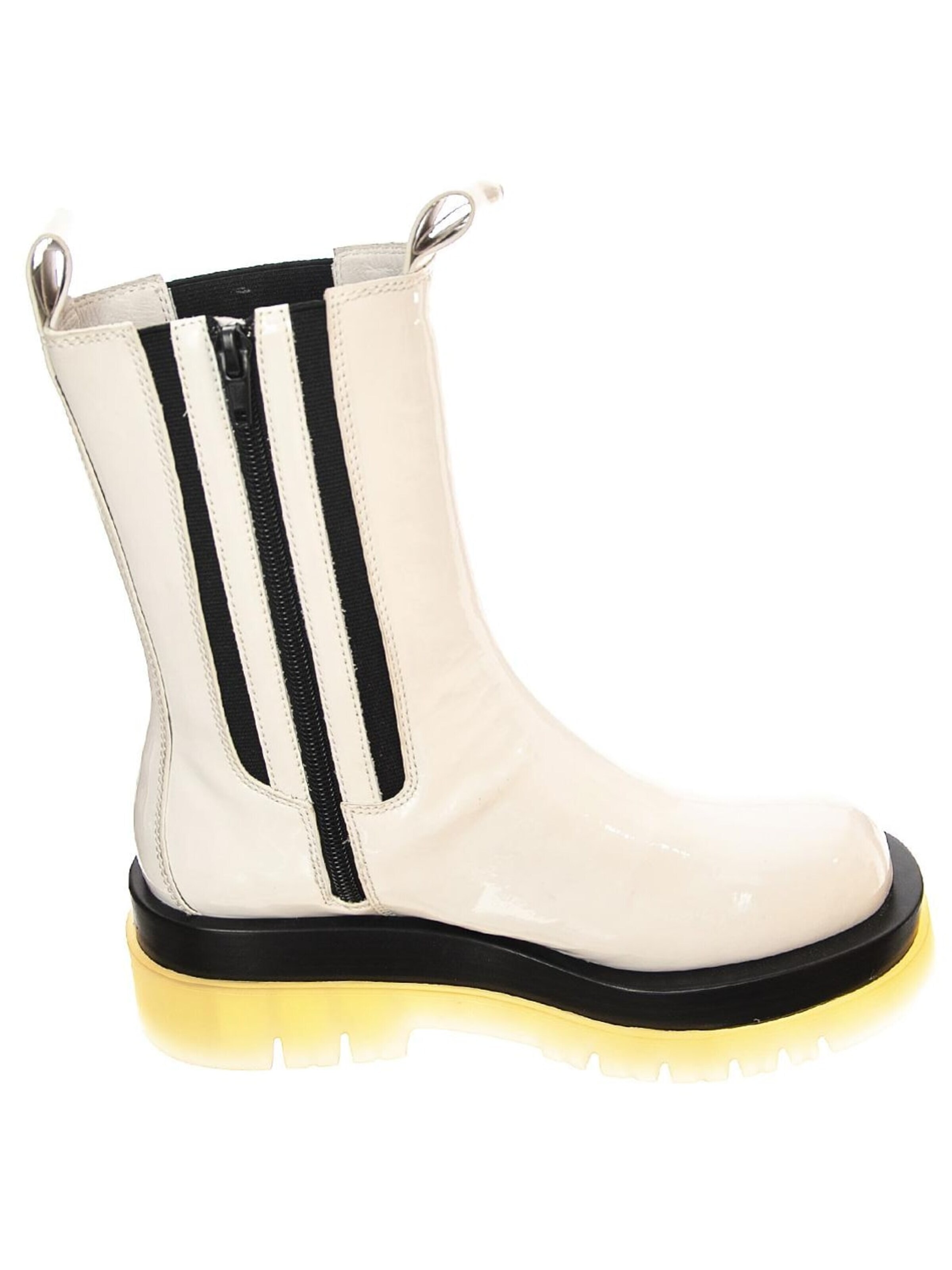 Jeffrey Campbell Laarzen 'Tanked-Cb' in Wit