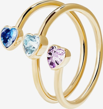 Victoria Hyde Ring 'Estella' in saphir / aqua / gold / rosa, Produktansicht