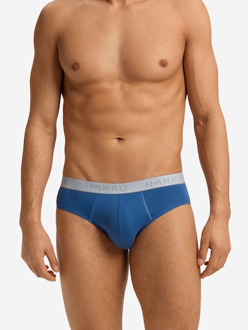 Hanro Slip ' Cotton Essentials ' in Blue: front