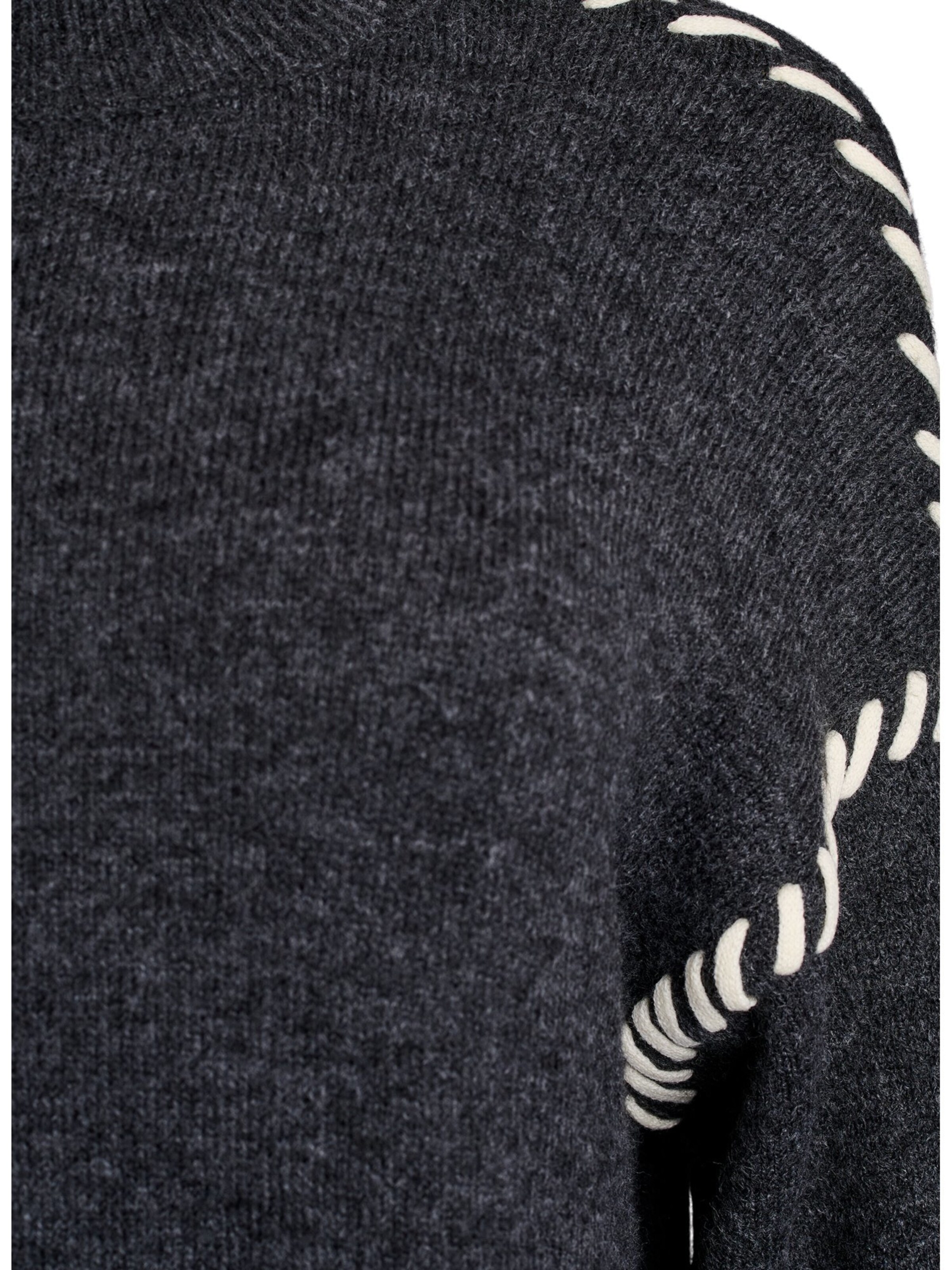 Robes en maille 'Mlea' Zizzi en gris