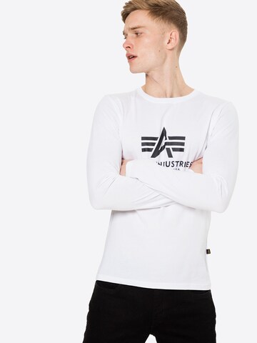 ALPHA INDUSTRIES Regular fit Shirt in White: front