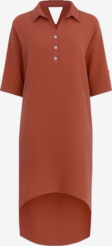 WENOR - Vestido camisero 'Mira' en rojo: frente