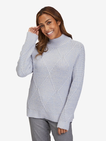 Betty Barclay Grobstrick-Pullover mit Struktur in Blau: predná strana