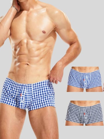 SEOBEAN Boxer shorts 'Checkered' in Mixed colors: front