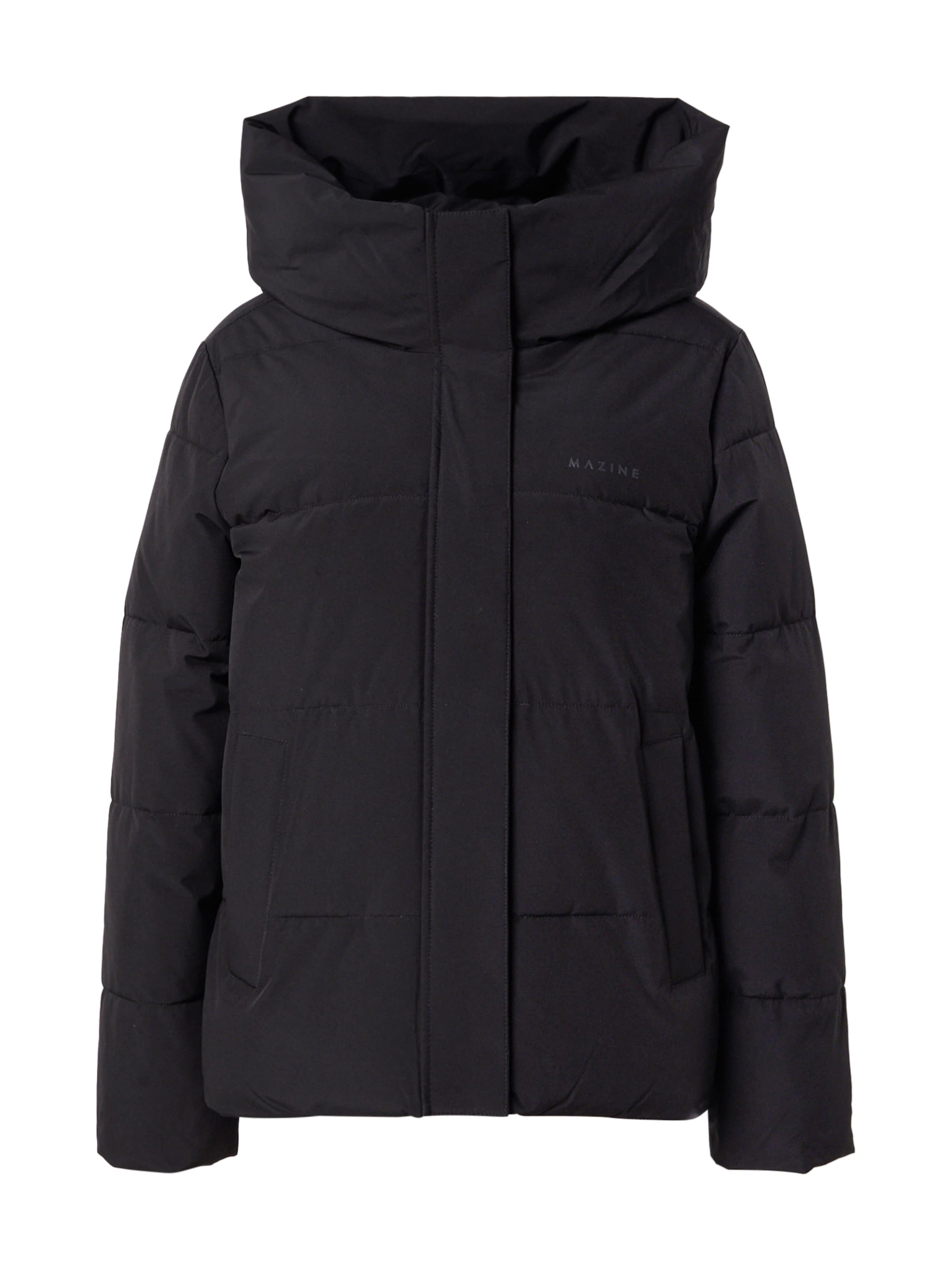 Veste d’hiver mazine en noir : devant
