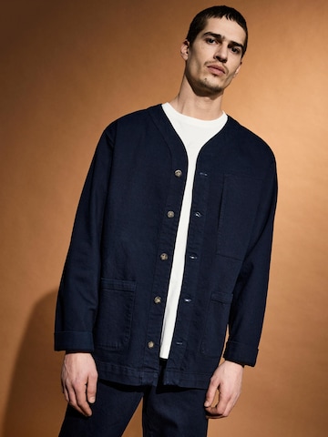 SELECTED HOMME Prehodna jakna 'RELAX' | modra barva: sprednja stran