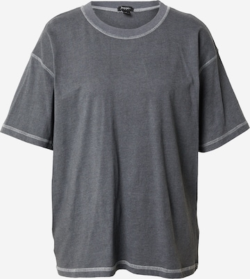 Nasty Gal Oversized tričko – šedá: přední strana