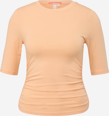 T-shirt QS en orange : devant