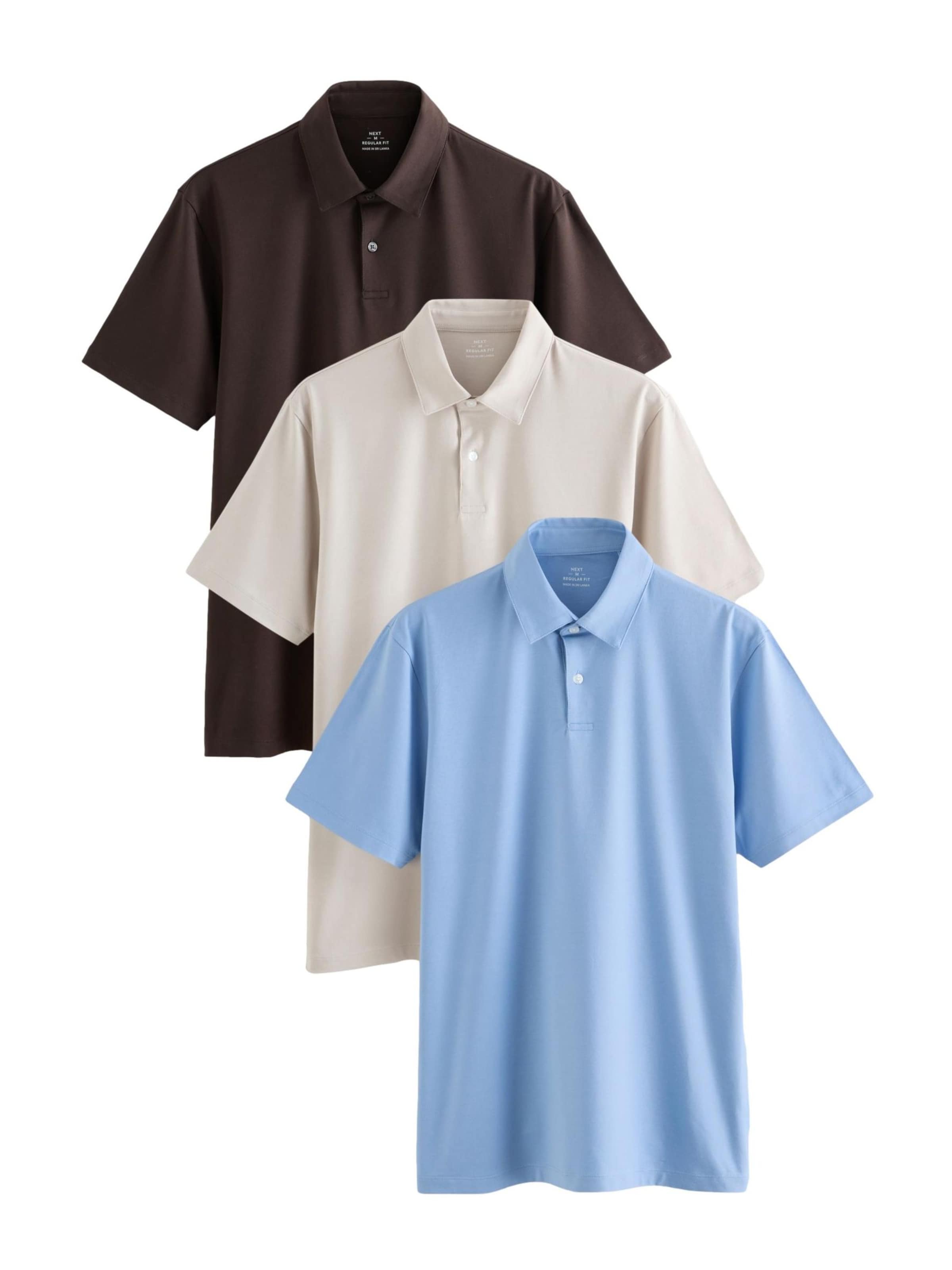 Next T-Shirt en écru / bleu ciel / brun foncé, Vue avec produit