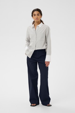 InWear Wide Leg Hose in Blau