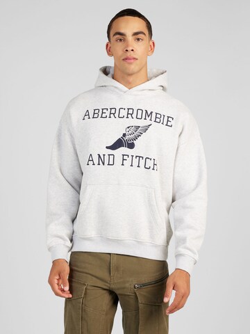 Sweat-shirt Abercrombie & Fitch en gris : devant