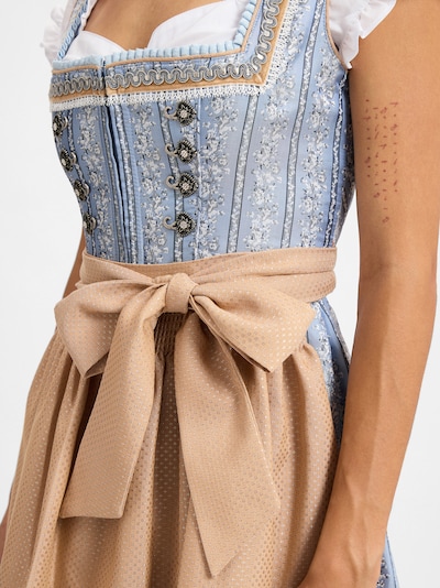 Krüger Madl Dirndl in Nude / Light blue / White, Item view